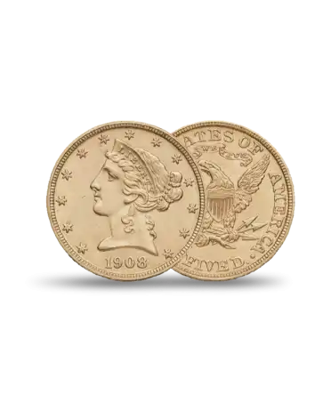 Moneda de Oro de 5 dólares EE. UU. - En stock en VIRTU LUXURY MARSELLA.