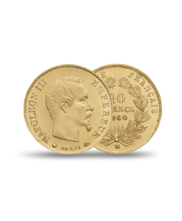 MONEDA 10 FRANCOS NAPOLEON ORO de VIRTU LUXURY