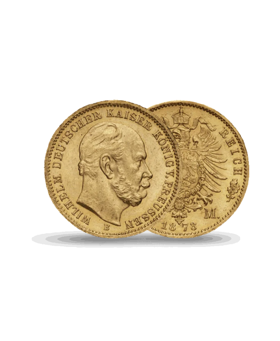Moneda de 20 Reich Mark Alemanes ORO disponible en VIRTU LUXURY
