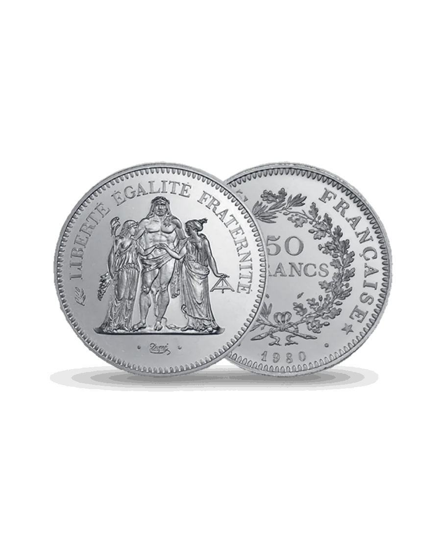 Pièce de 50 francs HERCULE Argent disponible chez VIRTU LUXURY