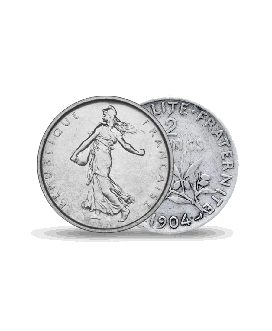 Moneda de 2 francos SEMBRADORA de plata disponible en VIRTU LUXURY Moneda de 2 francos SEMBRADORA de plata disponible en VIRTU LUXURY