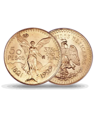 Moneda de 50 Pesos Mexicanos CENTENARIO de oro disponible en VIRTU LUXURY