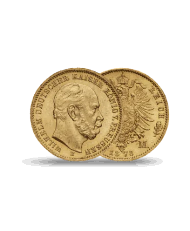 Moneda de oro de 20 marcos alemanes de oro disponible en línea y en tienda en VIRTU LUXURY