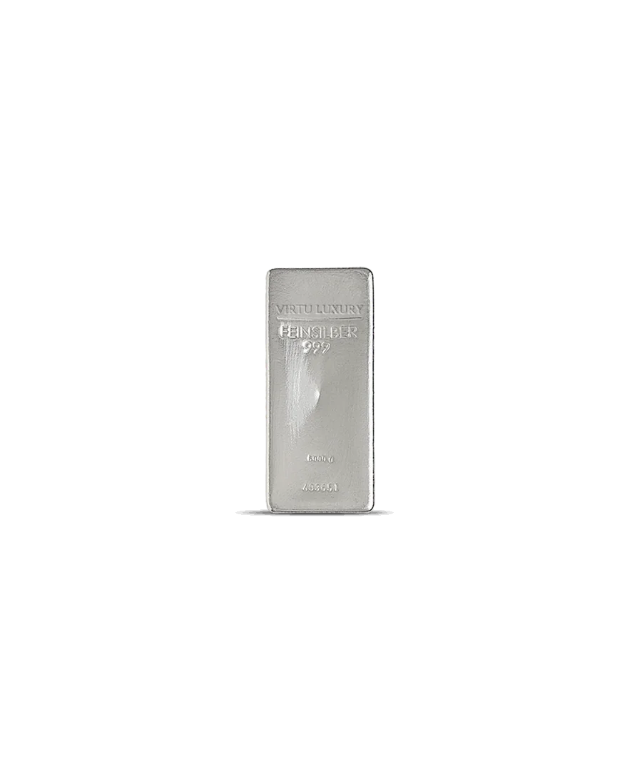 Lingote de plata pura 24K de un peso de 5KG disponible en VIRTU LUXURY Lingote de plata pura 24K de un peso de 5KG disponible en VIRTU LUXURY