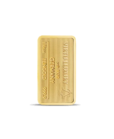 lingote de 1 una onza (31,10 Gramos) de oro puro 24K en venta disponible en VIRTU LUXURY