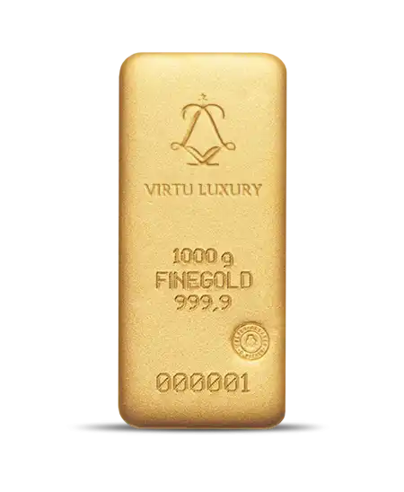 Lingote de ORO de 1 Kg de oro puro 24K disponible en venta en VIRTU LUXURY