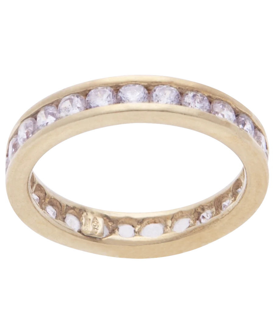 alianza media vuelta NOCHE ESTRELLADA oro amarillo 18K con diamantes brillantes en carril en VIRTU LUXURY alianza media vuelta NOCHE ESTRELLADA oro amarillo 18K con diamantes brillantes en carril en VIRTU LUXURY