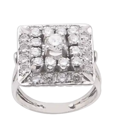 El anillo Hope es una auténtica joya brillante con sus diamantes blancos de talla brillante.