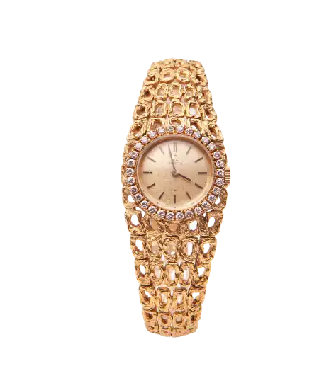Reloj Omega - Oro macizo - Reloj de pulsera - esfera sin números - relojería - modelo ULTRA RARO