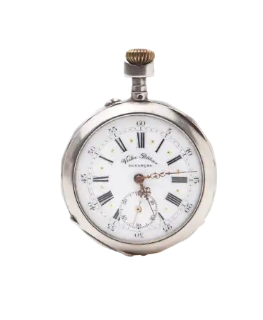 Reloj de bolsillo de Plata de la marca VICTOR PETITEAU. Disponible en VIRTU LUXURY.