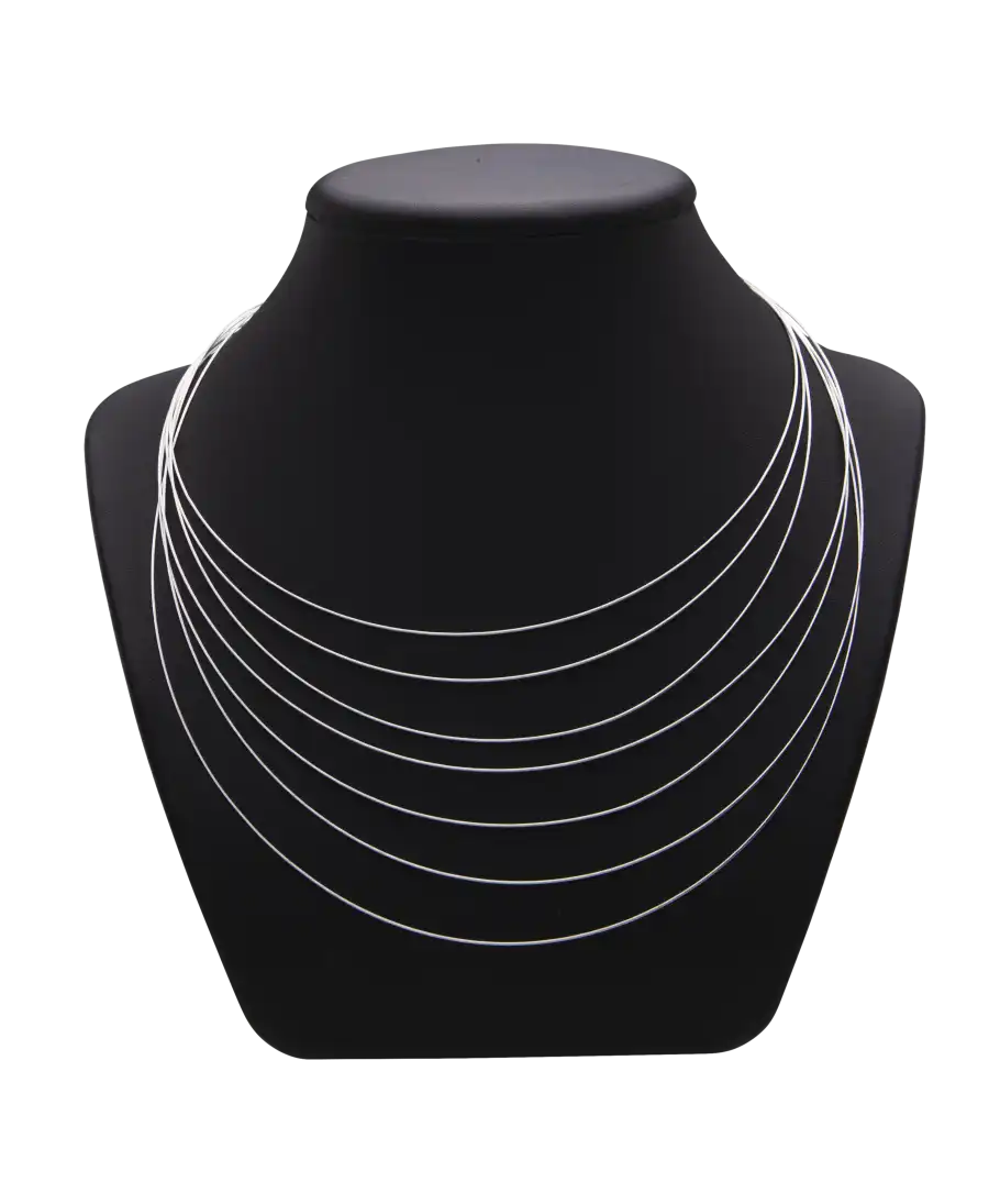 Collar PEQUIGNET - Collar Ondas Magnéticas - oro blanco - collar de marca - disponible en VIRTU LUXURY