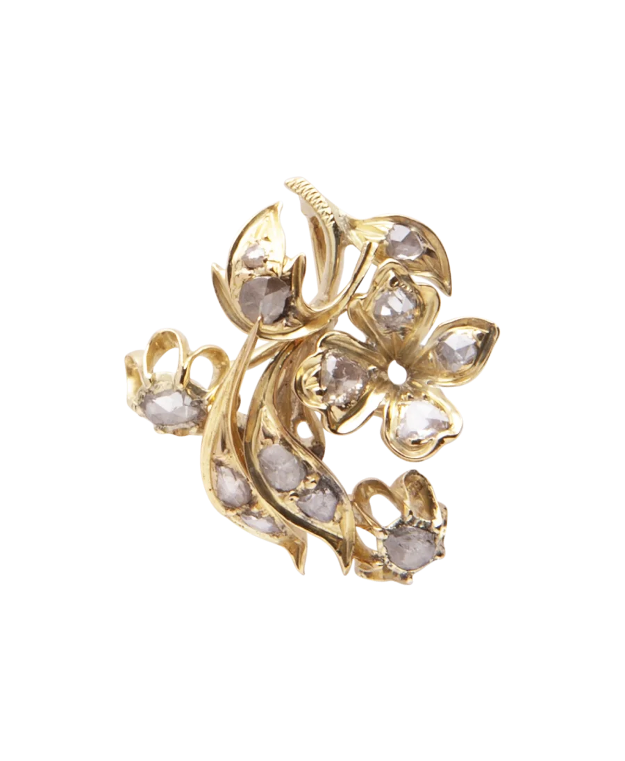 Fleur d'Epoque est un pendentif avec des Diamants blancs taillée en rose ancienne. VIRTU LUXURY. Fleur d'Epoque est un pendentif avec des Diamants blancs taillée en rose ancienne. VIRTU LUXURY.