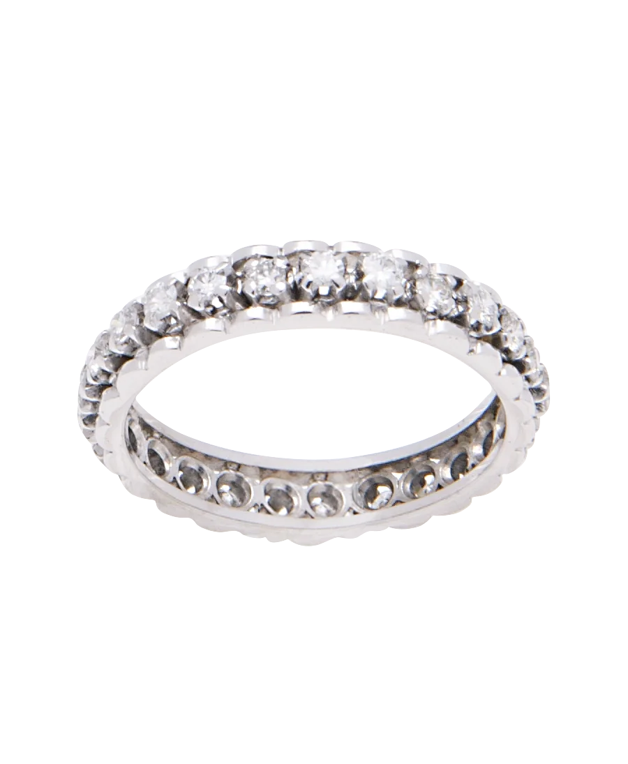Alianza Completa en Oro blanco de 18 Quilates. Disponible en VIRTU LUXURY. Alianza Completa en Oro blanco de 18 Quilates. Disponible en VIRTU LUXURY.