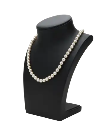 CRÈMES EN CHUTE un collar con Diamantes blancos y Perlas Crema. VIRTU LUXURY.