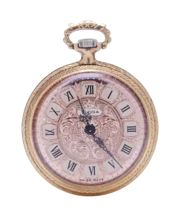 Reloj de Bolsillo de la casa relojera Eloga en Oro rosa de 18 K. Disponible en VIRTU LUXURY.