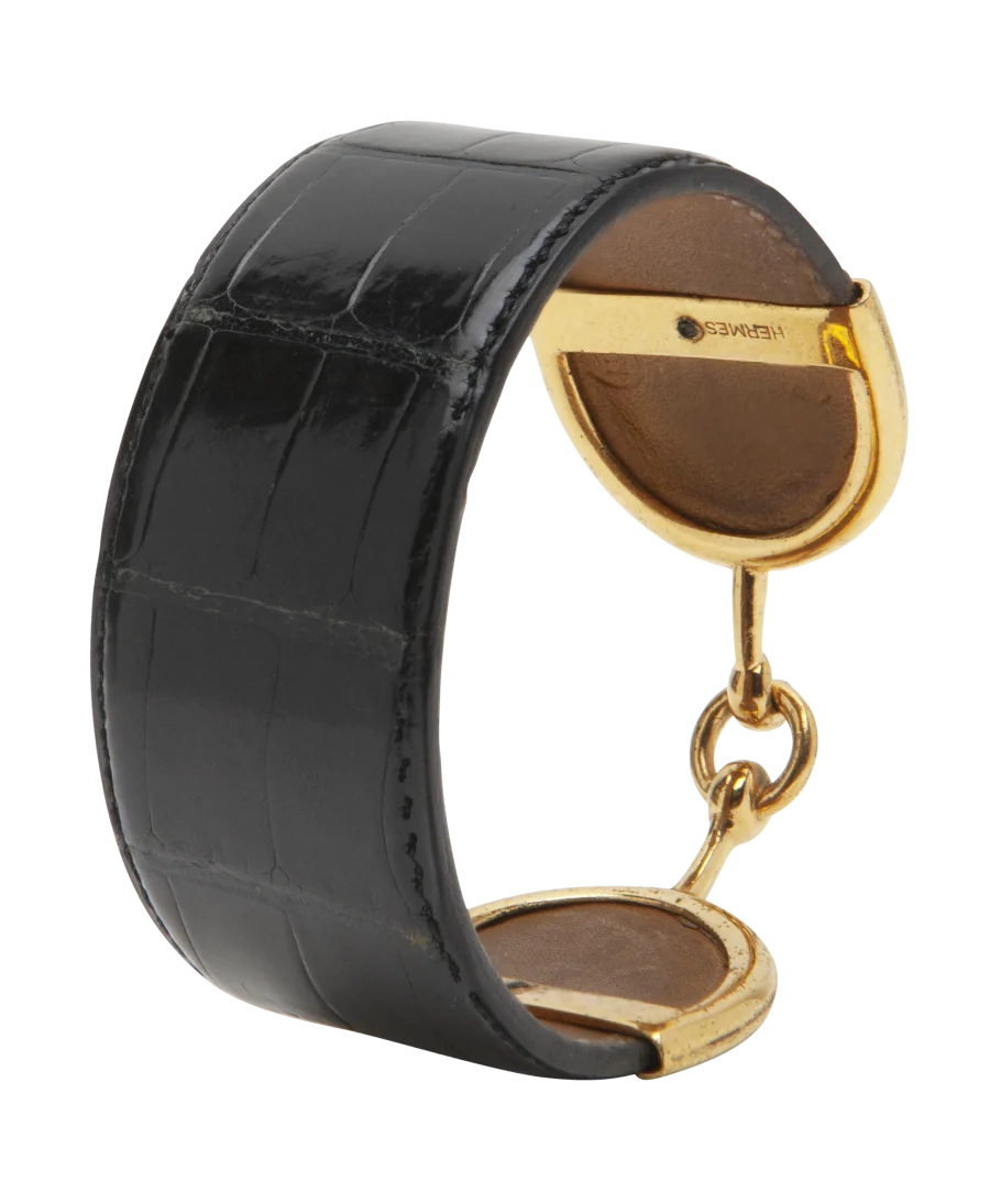 Brazalete Vintage de la marca de lujo Hermès. Disponible en VIRTU LUXURY.