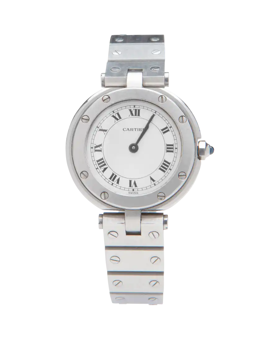 Reloj de pulsera Santos en Acero de la casa relojera de lujo Cartier. Disponible en VIRTU LUXURY. Reloj de pulsera Santos en Acero de la casa relojera de lujo Cartier. Disponible en VIRTU LUXURY.