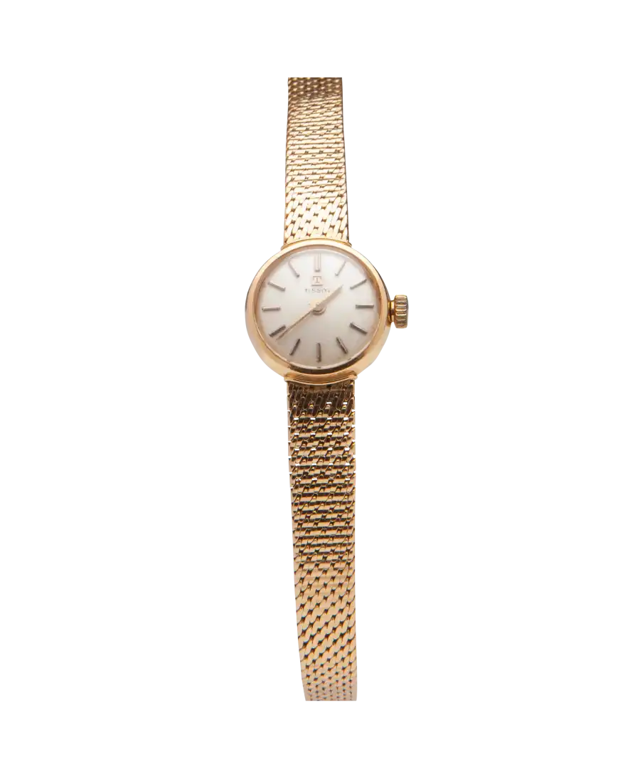 Reloj Vintage Fifties Gold Watch de la casa relojera Tissot. Disponible en VIRTU LUXURY.