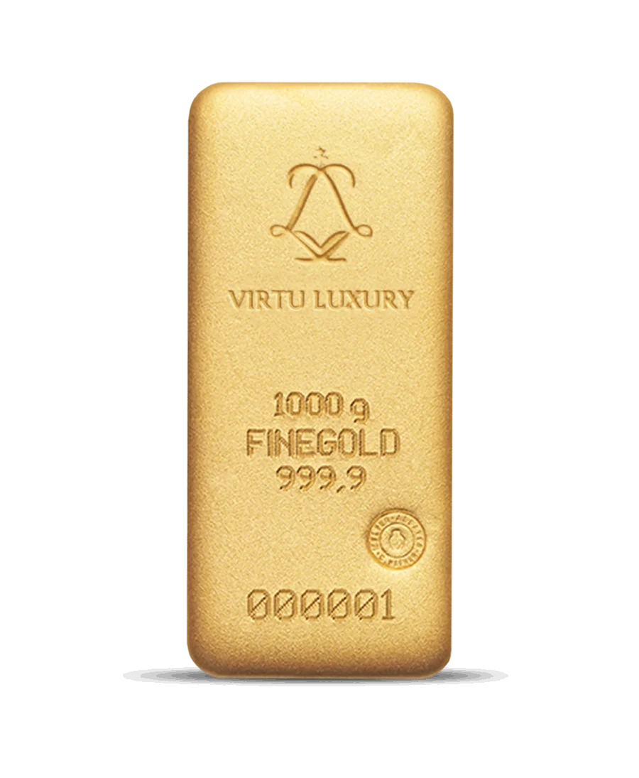 Lingote de ORO de 1 Kg de oro puro 24K disponible en venta en VIRTU LUXURY