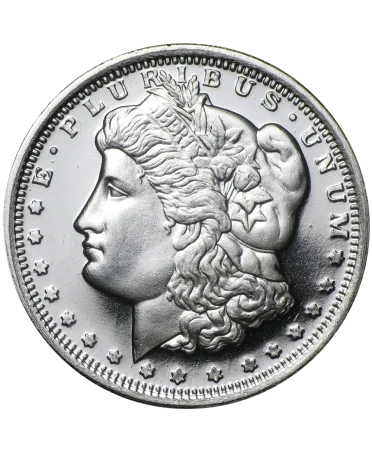 ANVERSO Moneda de Plata MORGAN DOLLAR 1 OZ ONZA disponible en VIRTU LUXURY
