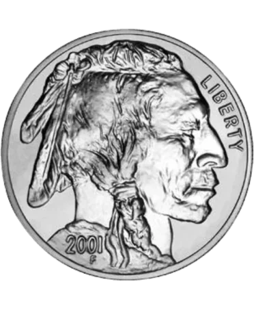 anverso de la Moneda AMERICAN BUFFALO disponible en VIRTU LUXURY