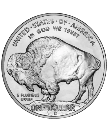 revers de la Pièce AMERICAN BUFFALO disponible chez VIRTU LUXURY