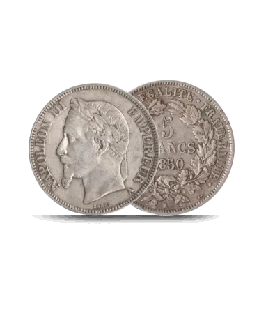 anverso y reverso de la moneda ecu 5 francos franceses en VIRTU LUXURY