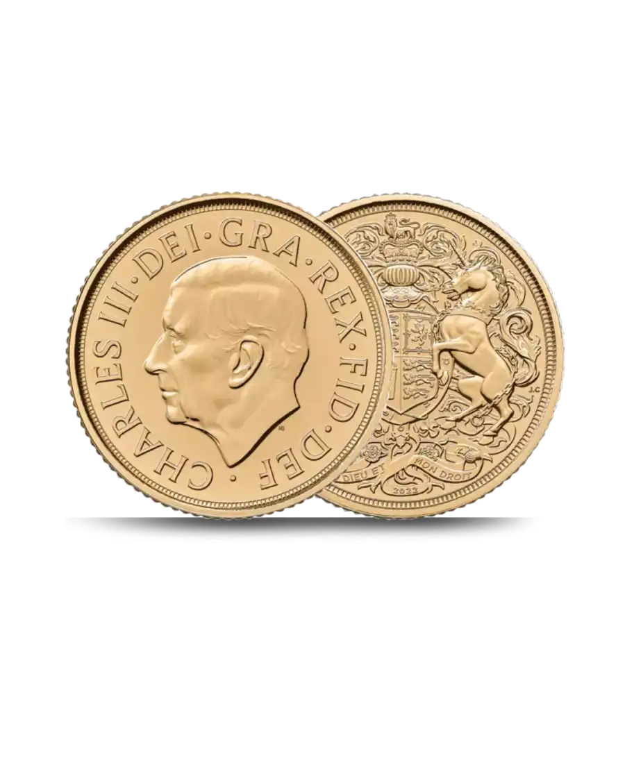 Anverso y reverso de la moneda SOBERANO CARLOS III disponible en VIRTU LUXURY Anverso y reverso de la moneda SOBERANO CARLOS III disponible en VIRTU LUXURY