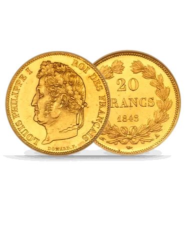moneda de 20 Francos Oro Luis Felipe 1er disponible en VIRTU LUXURY