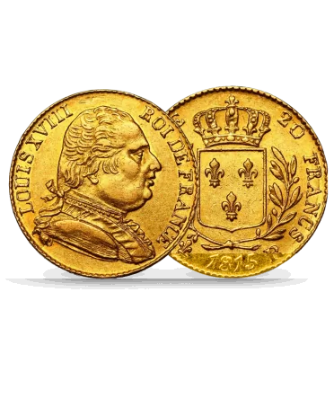 pièce de LOUIS D'OR - 20 Francs Or LOUIS 18 disponible chez VIRTU LUXURY